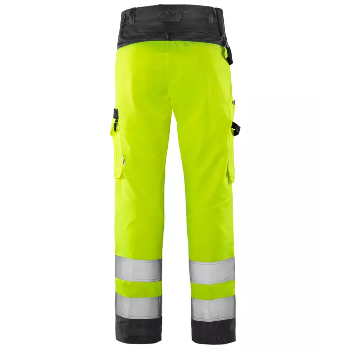 Fristads Green work trousers 2651 GPLU, Hi-vis Yellow/Black, large image number 2