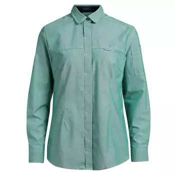 Kentaur modern fit women's server shirt, Chambray Green