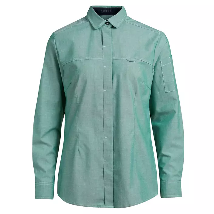 Kentaur modern fit women's server shirt, Chambray Green, large image number 0