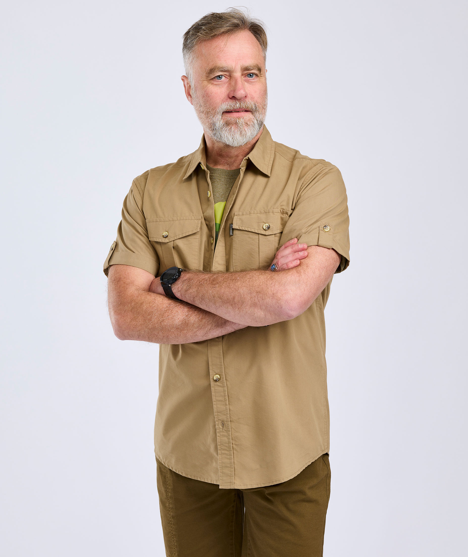 Pinewood Safari kort&aelig;rmet skjorte