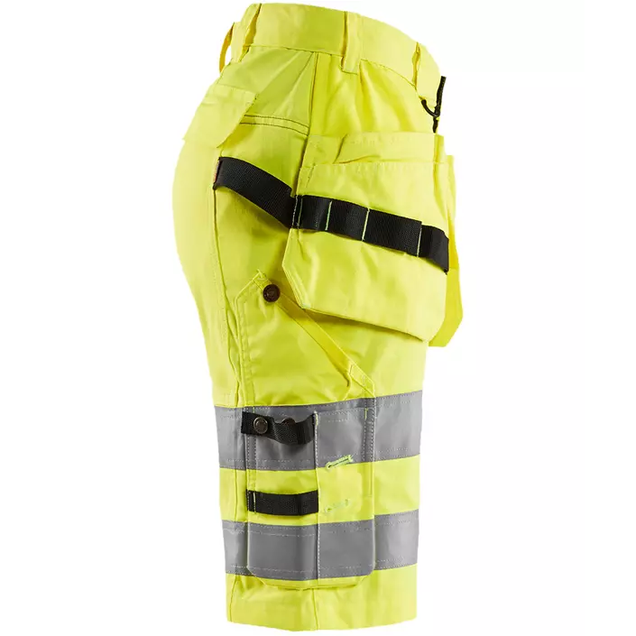 Blåkläder stretch craftsman shorts, Hi-Vis Yellow, large image number 2