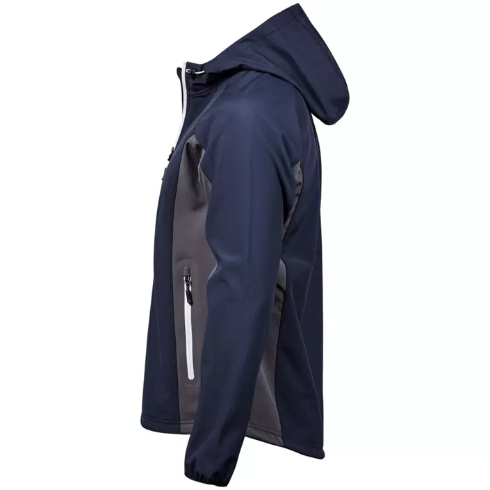 Tee Jays Performance softshell jacket with hood, Navy/Dark grey, large image number 2