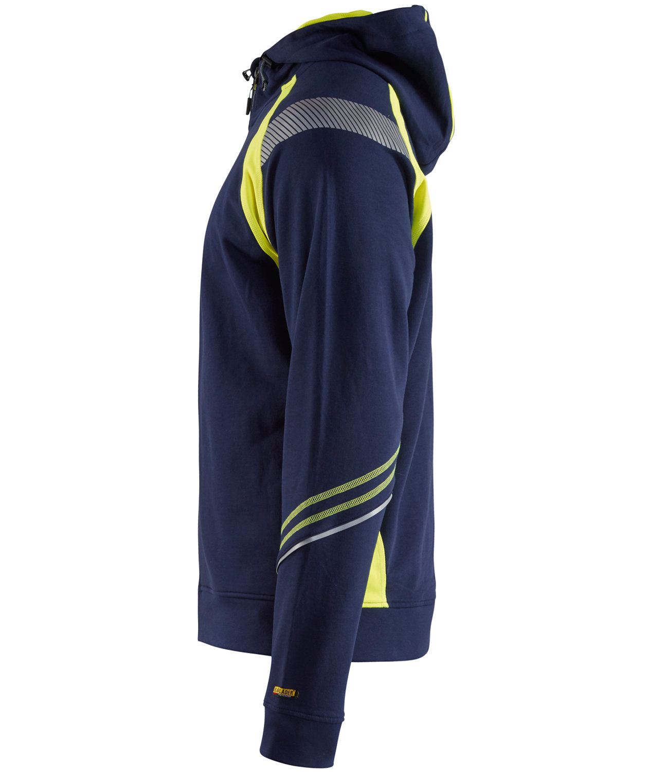 Bl&aring;kl&auml;der hoodie, Marine/Hi-Vis yellow, large image number 2