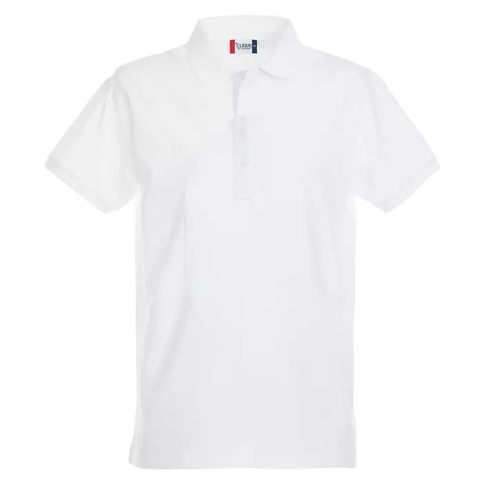 Clique Premium polo t-shirt, Hvid, large image number 0