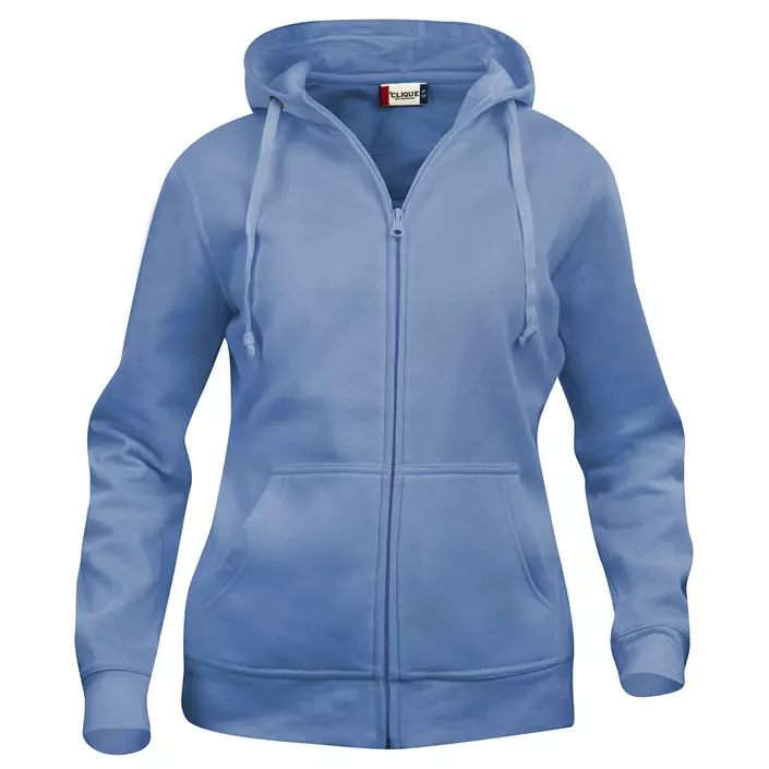 Clique Basic Hoody Zip hoodie dam, Ljusblå, large image number 0