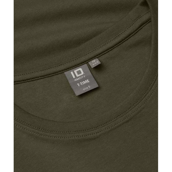 ID T-Time dame T-shirt, Oliven, large image number 3