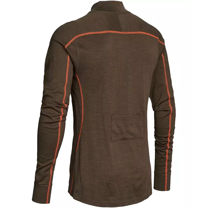 Northern Hunting Asthor Kal baselayer sweater with merino wool, Brown, large image number 2
