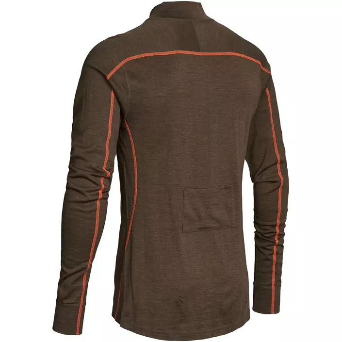 Northern Hunting Asthor Kal Baselayer Sweater med Merinowolle, Brown, large image number 2