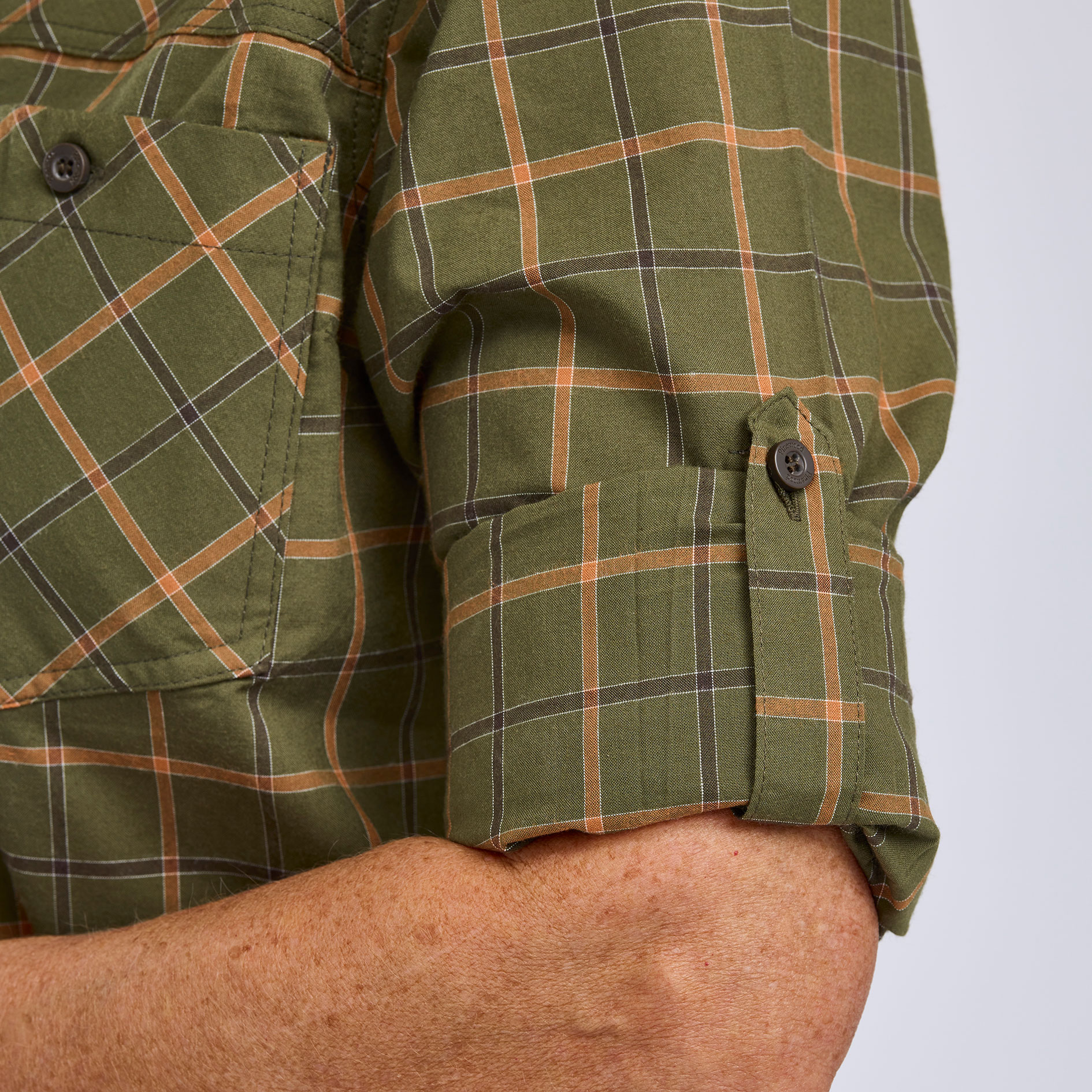 Pinewood Wolf dameskjorte, Green/Terracotta, large image number 6