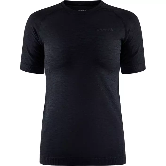 Craft CORE Dry Active Comfort kortærmet dame baselayer trøje, Black, large image number 0