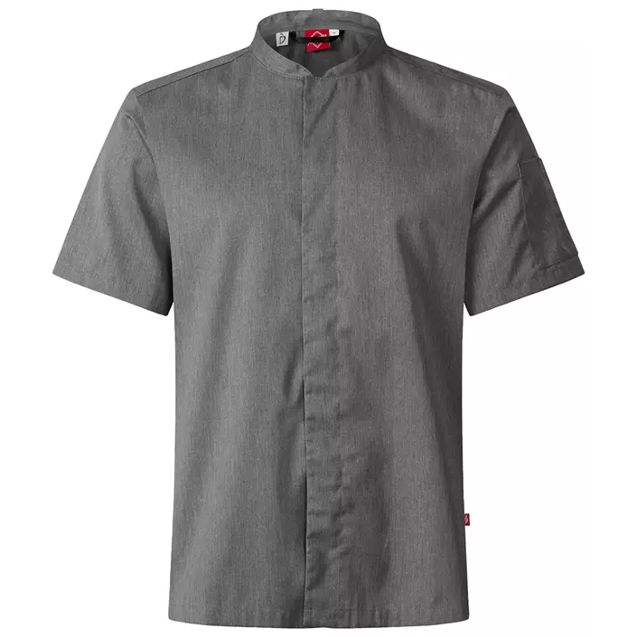 Segers 1097 kortærmet kokkeskjorte, Grey melange , large image number 2