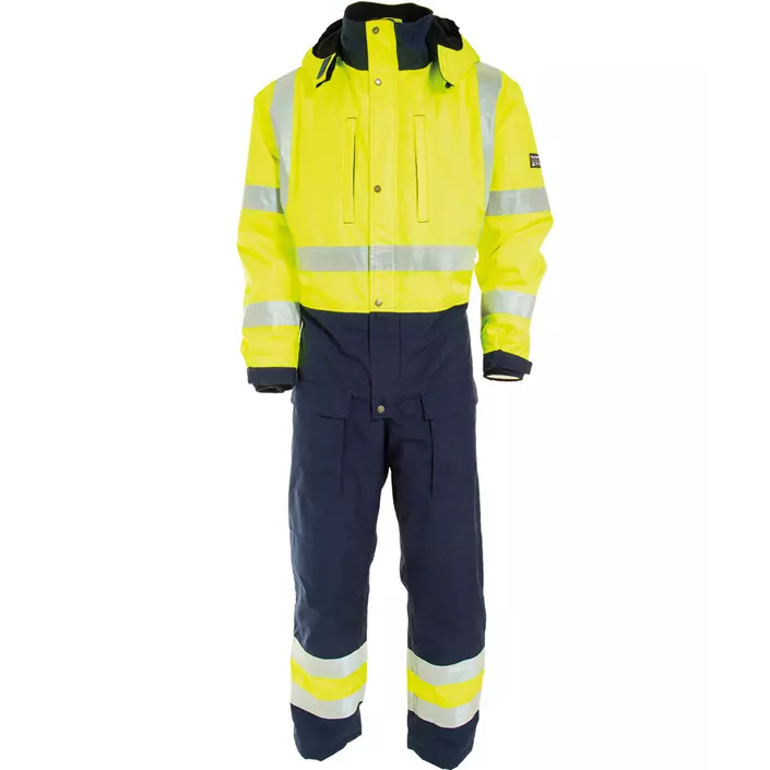Tranemo CE-ME winter coverall, Hi-vis Yellow/Marine, large image number 0