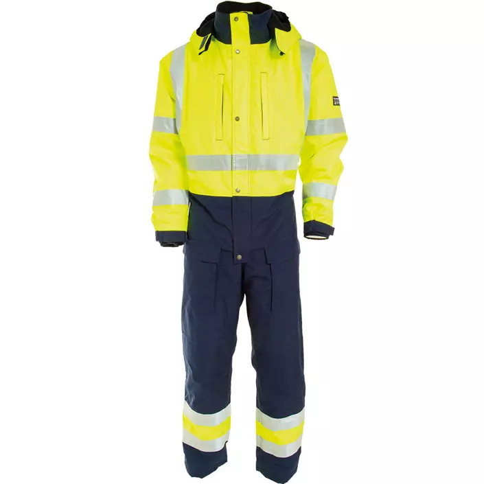 Tranemo CE-ME winter coverall, Hi-vis Yellow/Marine, large image number 0