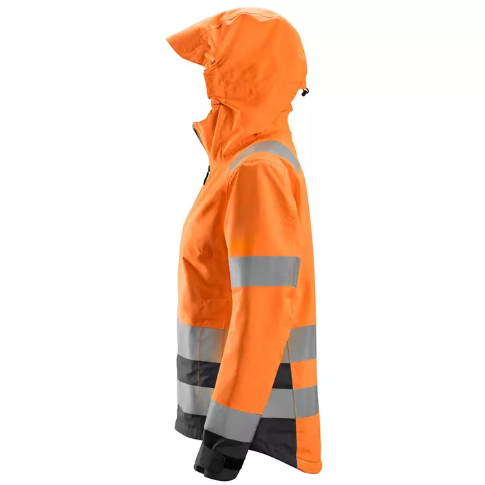 Snickers AllroundWork women's shell jacket 1347, Hi-Vis Orange/Steel Grey, large image number 3