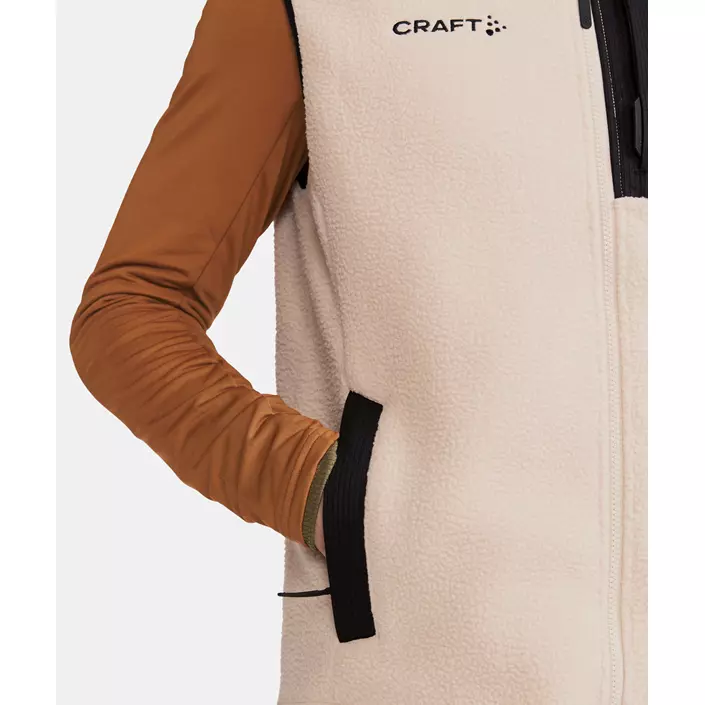 Craft ADV Explore fibre pile vest, Ecru-black, large image number 4