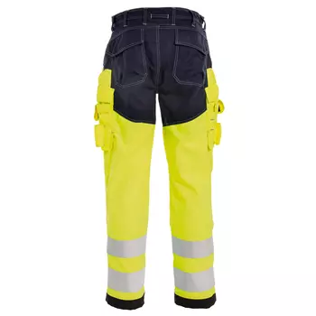 Tranemo Tera TX work trousers, Hi-vis yellow/Marine blue