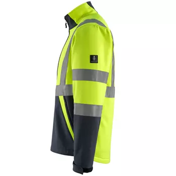 Mascot Safe Light Kiama softshell jacket, Hi-Vis Yellow/Dark Marine