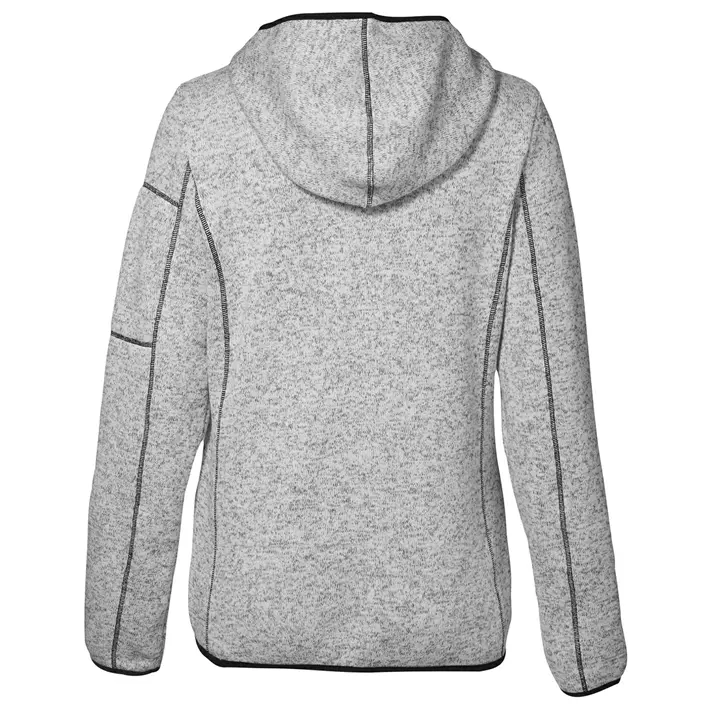 ID women's knit fleececardigan with hood, Grey Melange, large image number 2