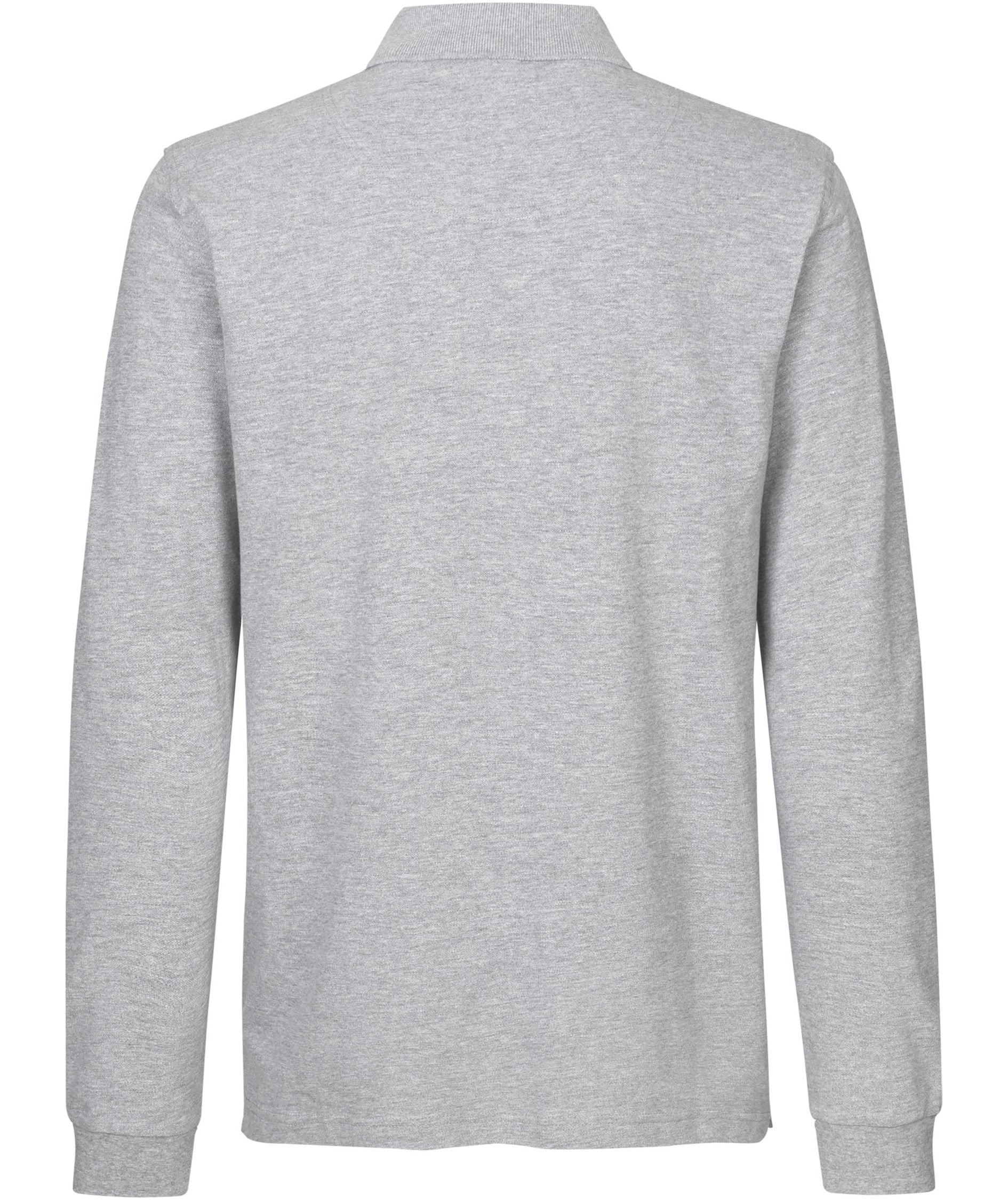 ID l&aring;ng&auml;rmad pik&eacute;tr&ouml;ja med stretch, Gr&aring; melange