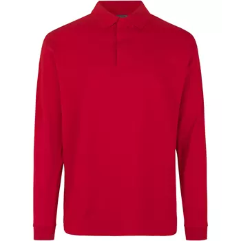 ID PRO Wear langermet Polo T-skjorte, Rød