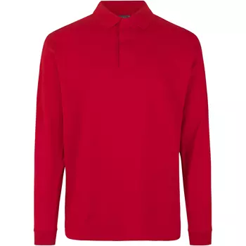 ID PRO Wear langærmet Polo T-shirt, Rød