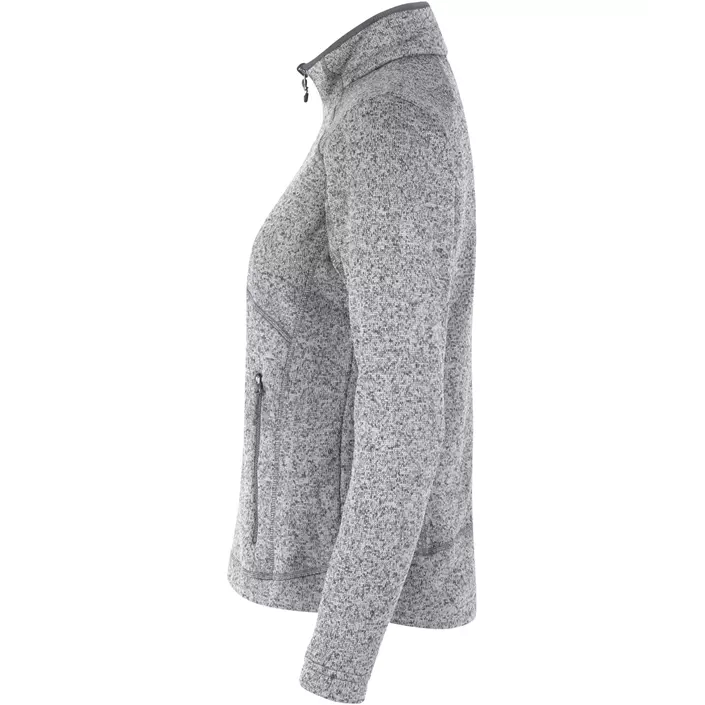 ID Zip'n'mix Melange women's knitted fleece cadigan, Graphite Melange, large image number 2