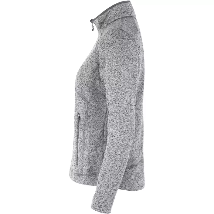 ID Zip'n'mix Melange women's knitted fleece cadigan, Graphite Melange, large image number 2
