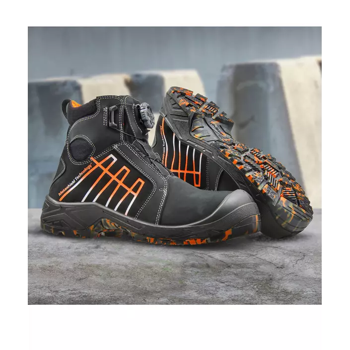 Sievi MGuard RollerH XL safety boots S3 HR, Black/Orange, large image number 1