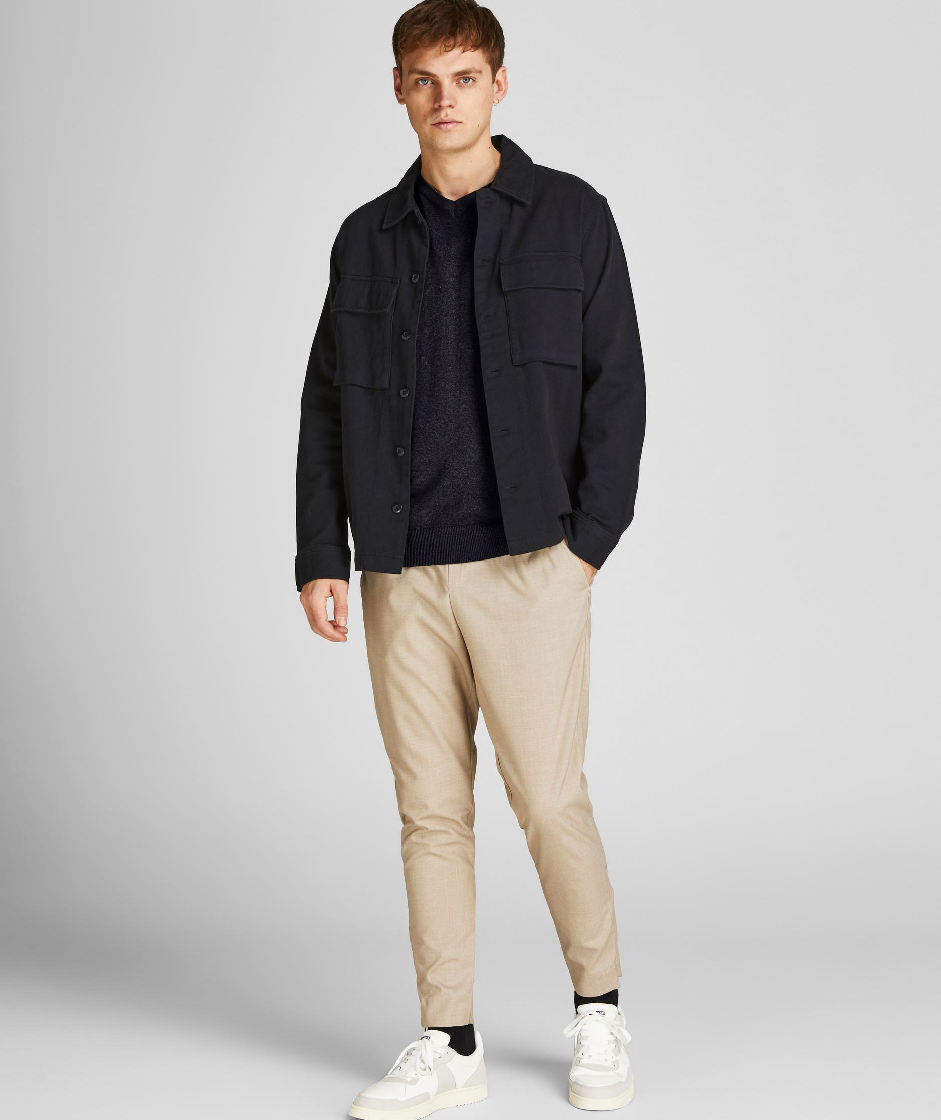 Jack & Jones JJEEMIL stickad tr&ouml;ja, Svart, large image number 3