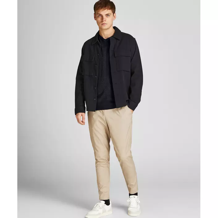 Jack & Jones JJEEMIL stickad tröja, Svart, large image number 3