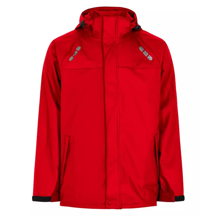Lyngsøe PU rain jacket, Red, large image number 0