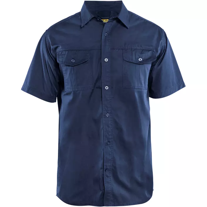 Blåkläder kortärmad skjota, Marin, large image number 0