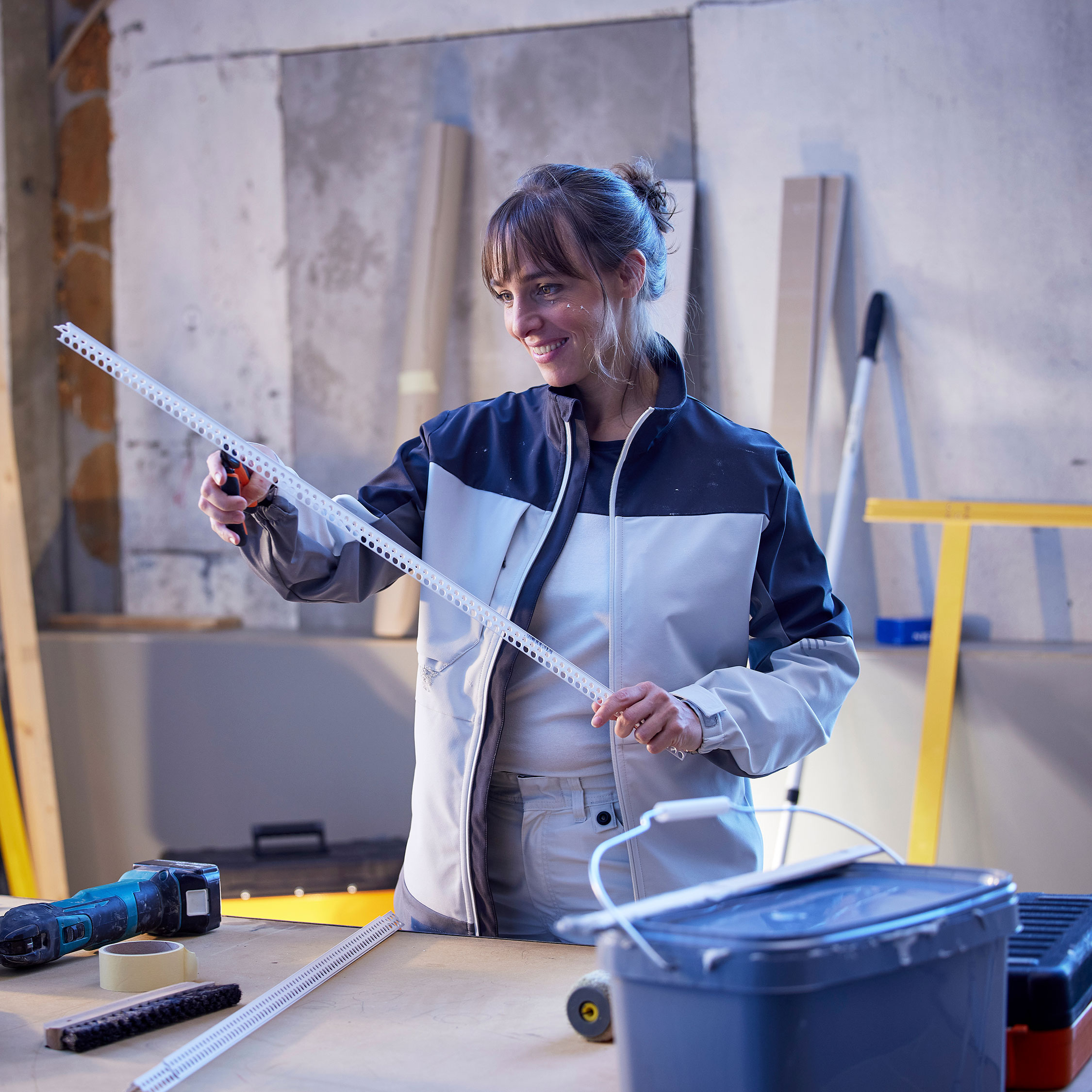 Engel Entire women's softshell jacket, Bone White/Anthracite Grey, large image number 6