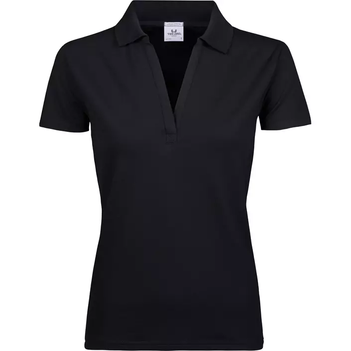 Tee Jays Luxury Stretch dame polo T-shirt, Sort, large image number 0