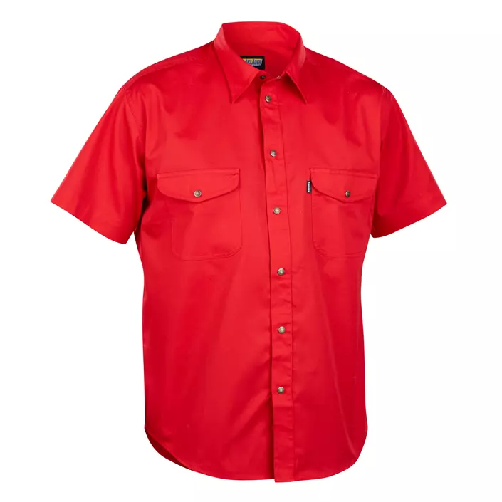 Blåkläder kortärmad skjorta, Röd, large image number 0
