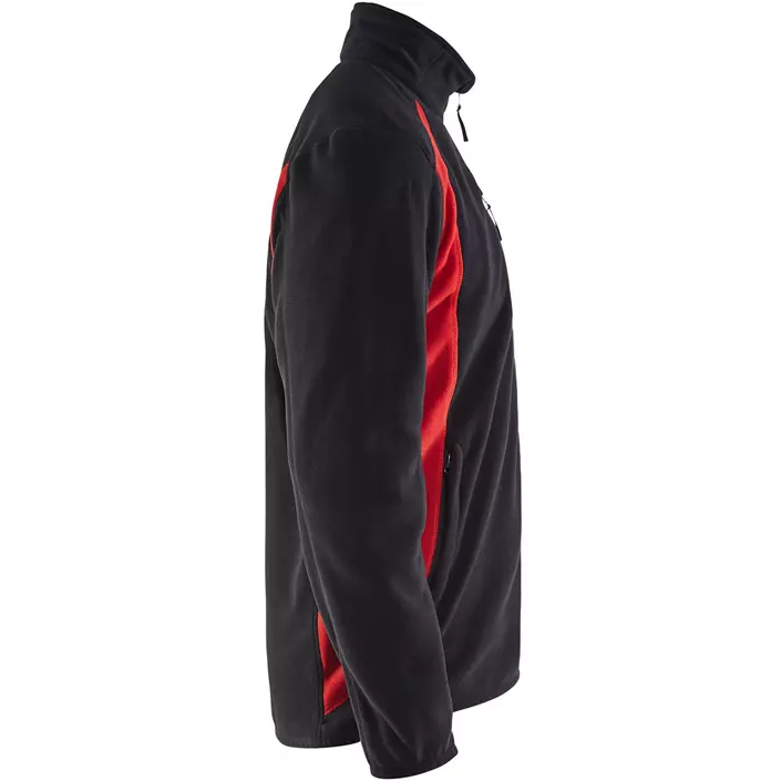 Blåkläder Unite fleece jacket, Black/Red, large image number 3