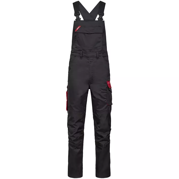 Engel Galaxy Latzhose, Anthrazitgrau/Tomato Red, large image number 0