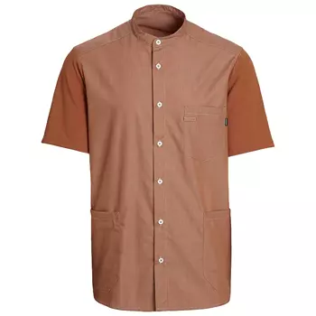 Kentaur short-sleeved pique shirt, Orange Melange