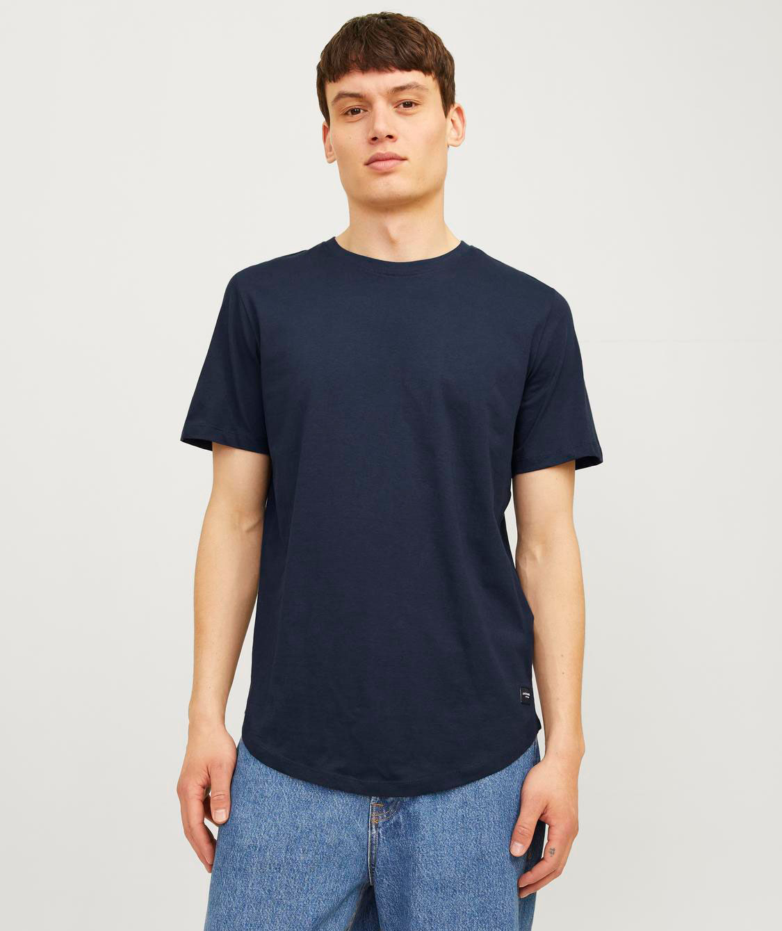 Jack & Jones JACJENS 5-pak T-shirt, White/Black/Navy/Forest, large image number 3