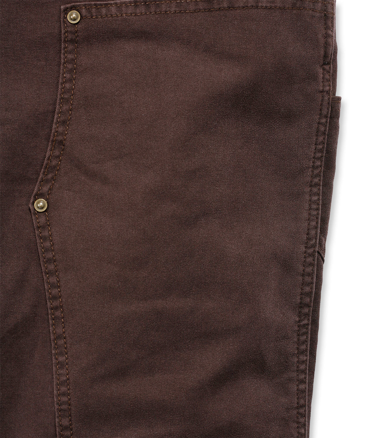 Carhartt Double Front BIB dame selebukse, M&oslash;rkebrun, large image number 4