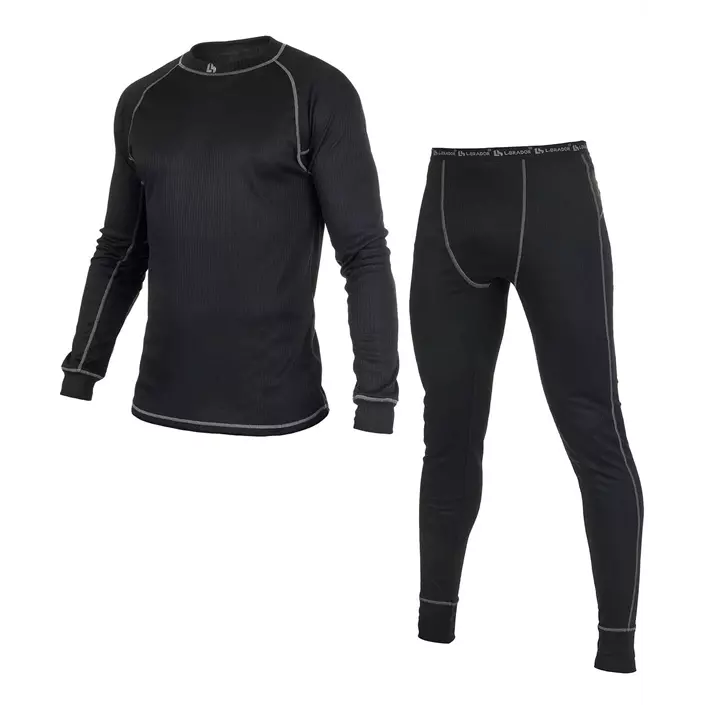 L.Brador thermal underwear set 730P, Black, large image number 0