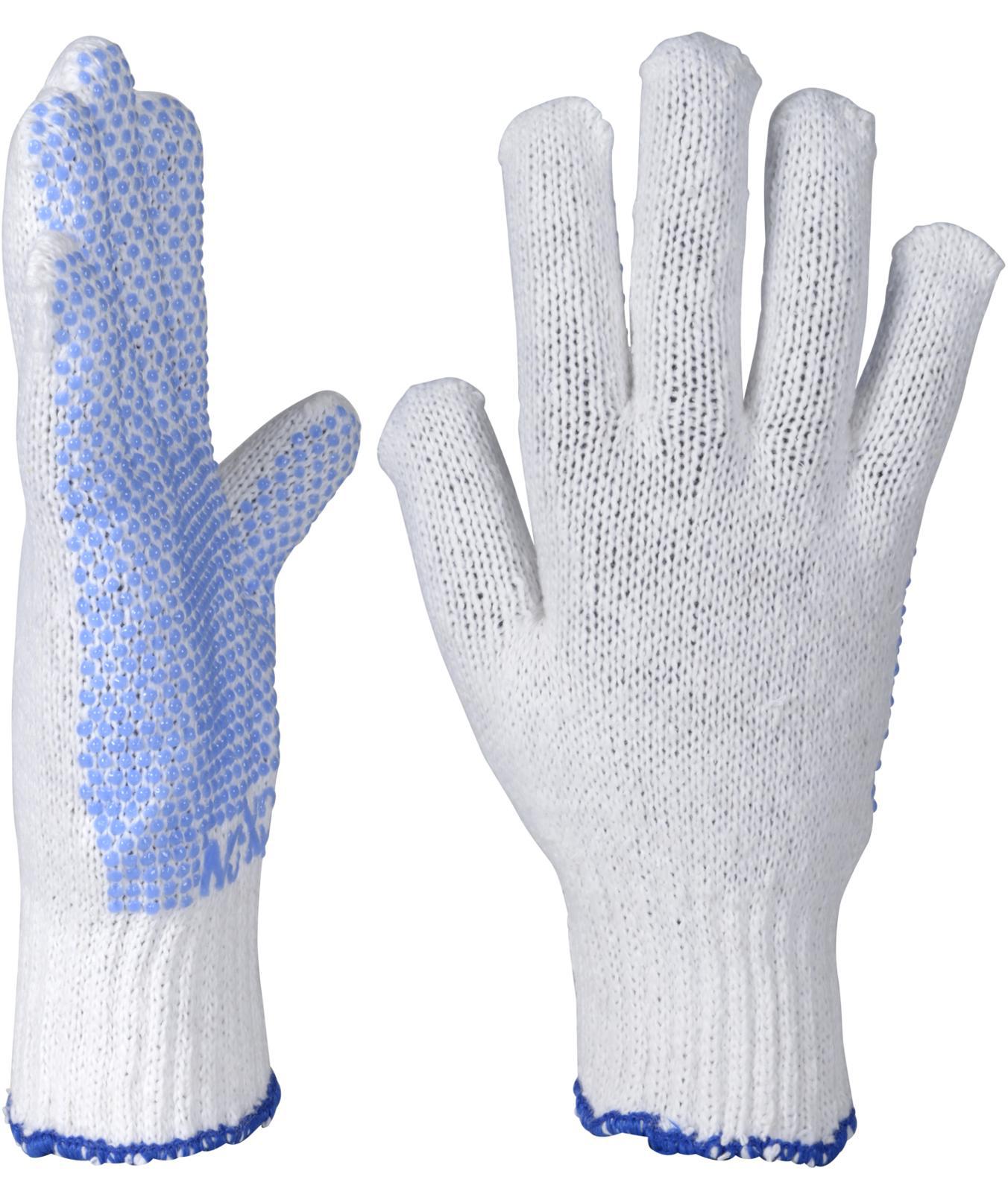 OX-ON Knitted Supreme 13600 arbetshandskar, Vit/Bl&aring;, large image number 3