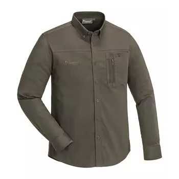 Pinewood Tiveden NatureSafe modern fit skjorte, Mørk oliven