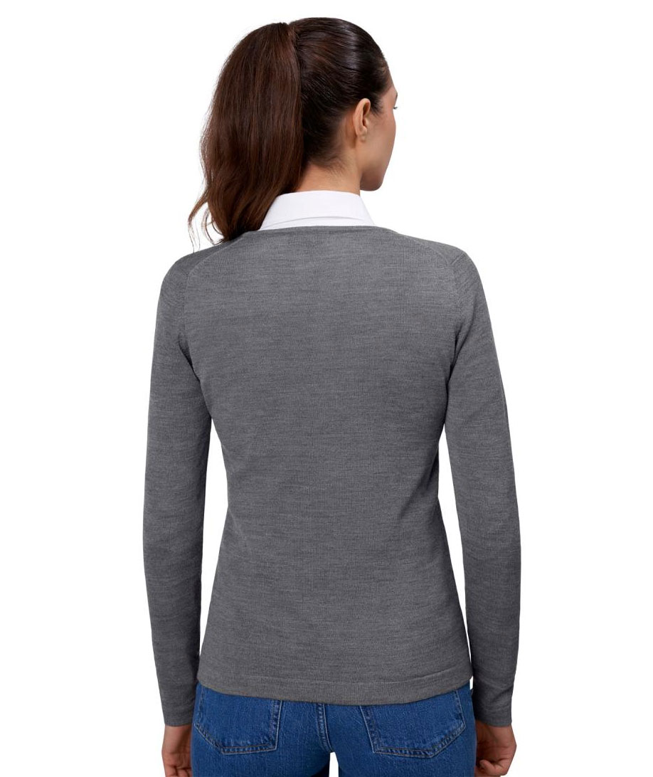 ID dame striktr&oslash;je med merinould, Gr&aring;&nbsp;Melange, large image number 3