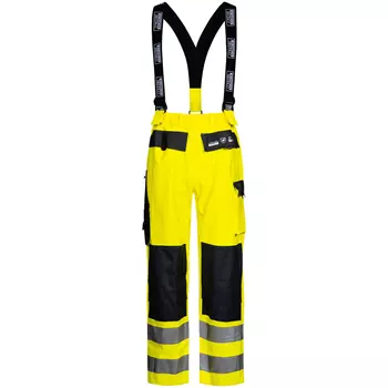 Lyngsøe PU/PVC rain trousers, Hi-vis Yellow/Marine