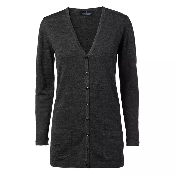 CC55 Copenhagen long women's knitted cardigan, Charcoal, large image number 0