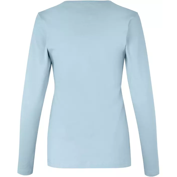 ID Interlock langermet dame T-skjorte, Light blue, large image number 1