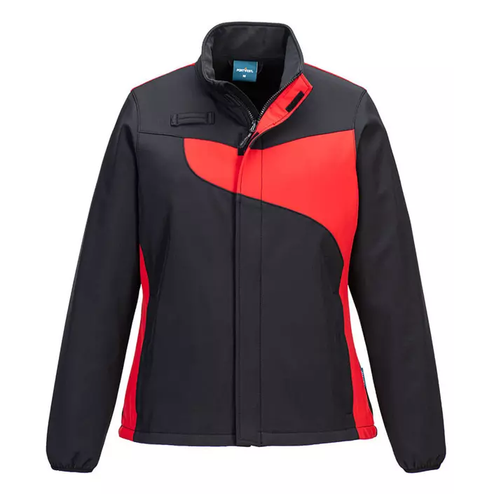 Portwest PW2 women's softshell jacket, Black/Red, large image number 0