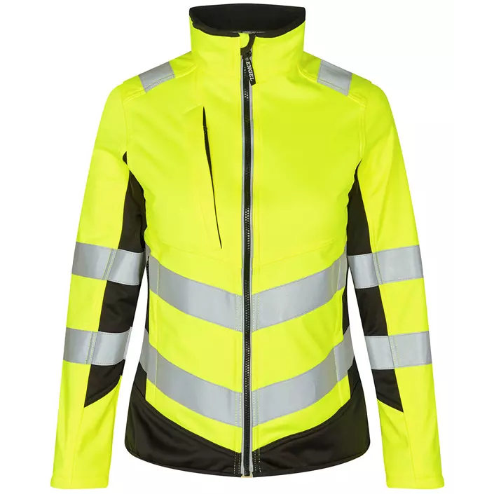 Engel Safety women's softshell jacket, Hi-vis Yellow/Black, large image number 0