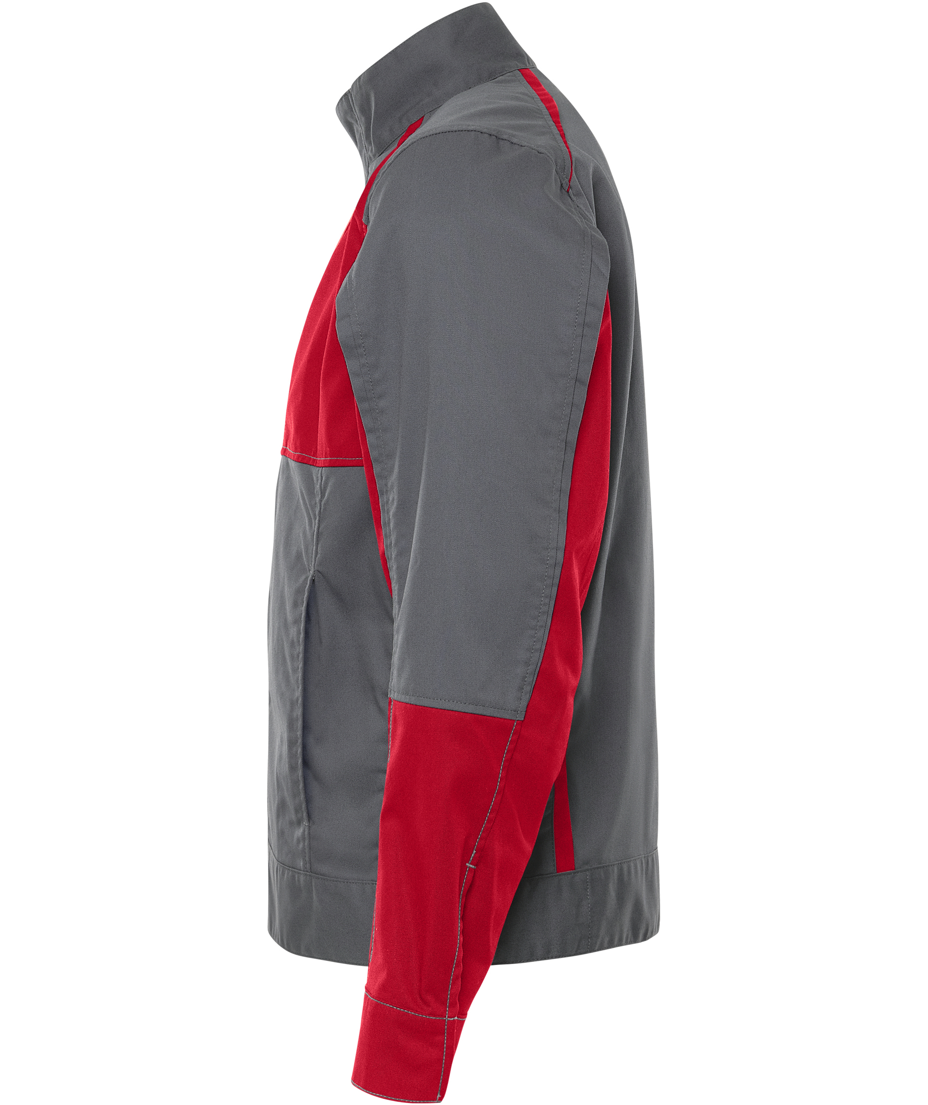 Fristads Green arbetsjacka 4930 GWM, Gr&aring;/R&ouml;d, large image number 5